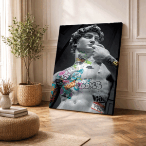 Cuadro Escultura David tatuado